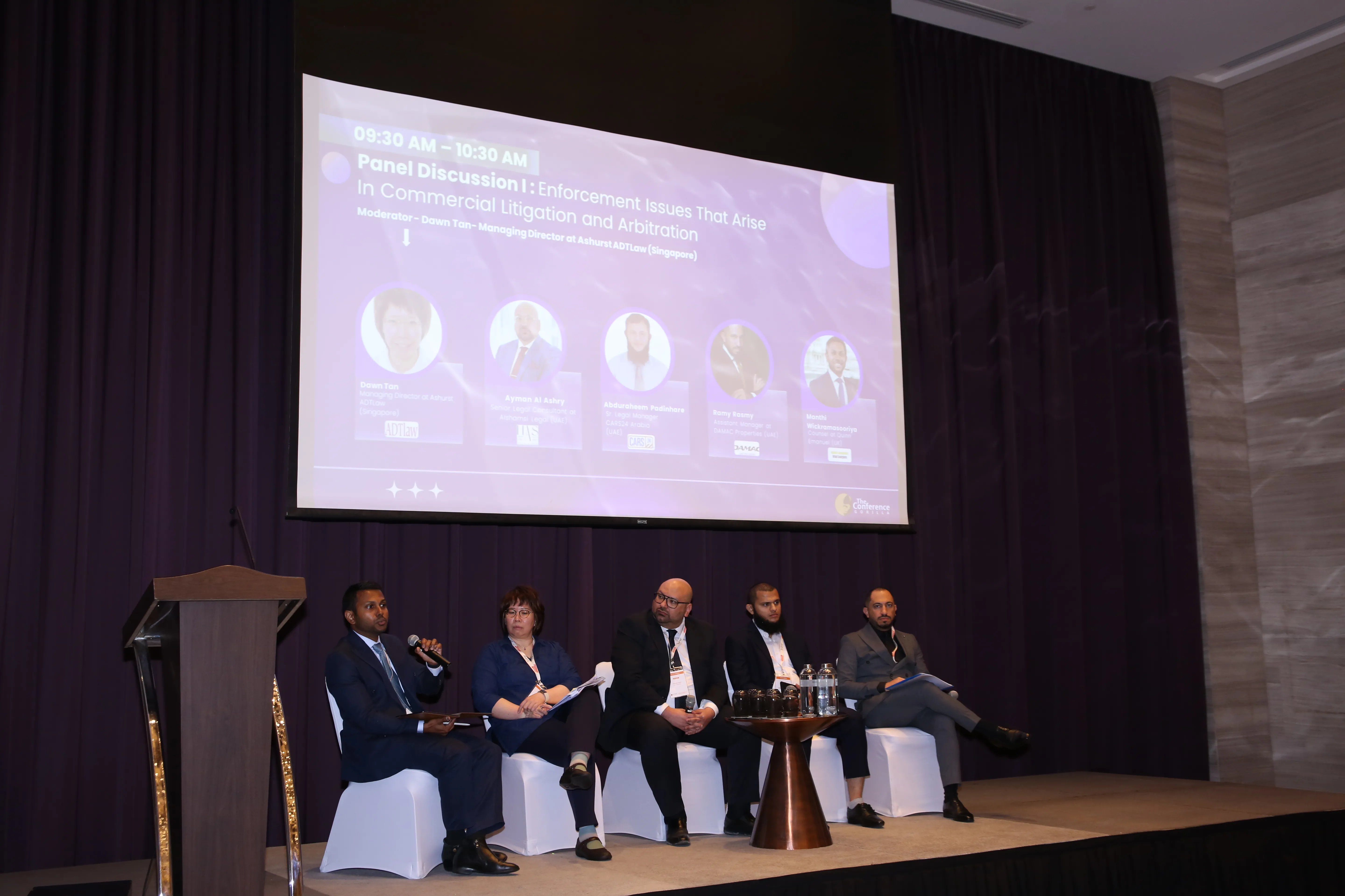 Team meeting at table